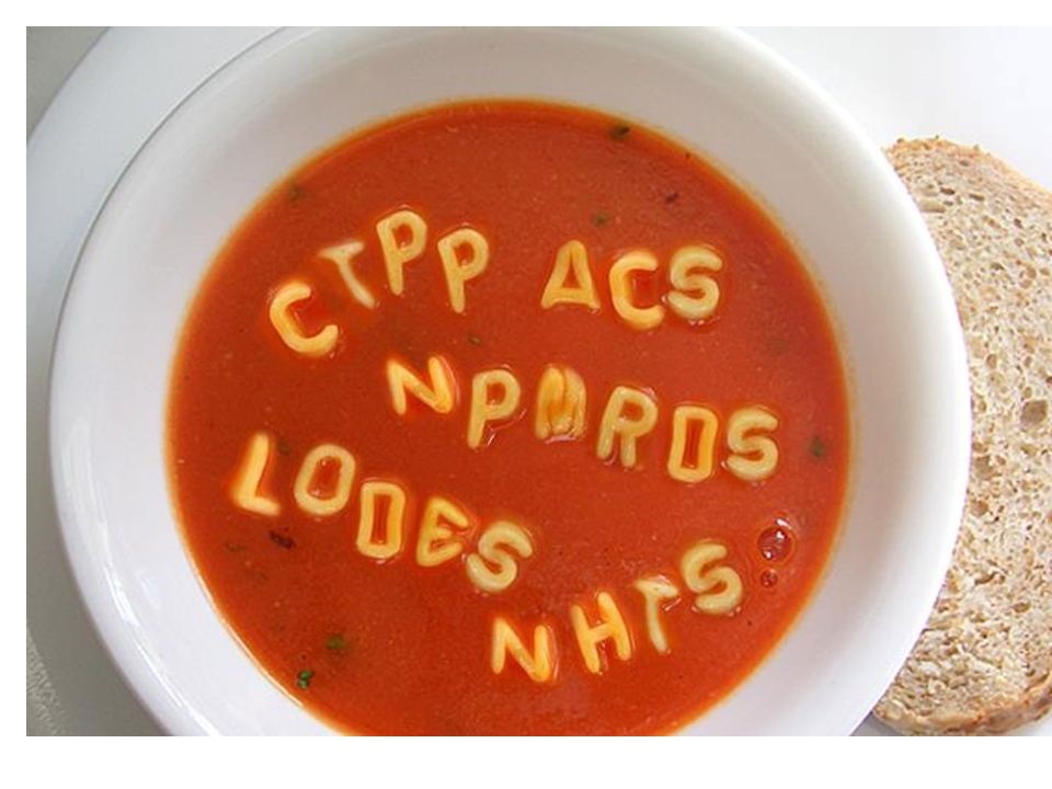 Alphabet Soup of Healthcare Data