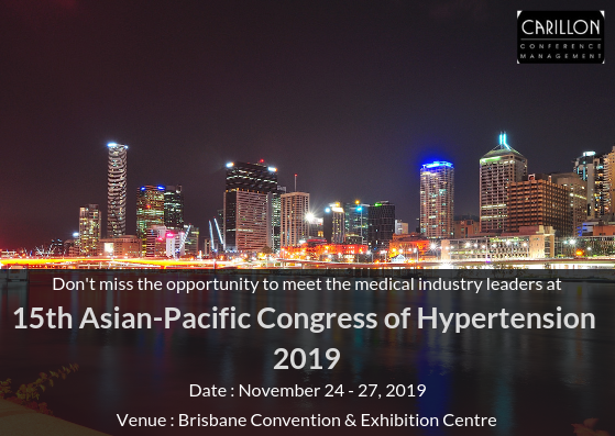 15th Asian-Pacific Congress of Hypertension 2019
