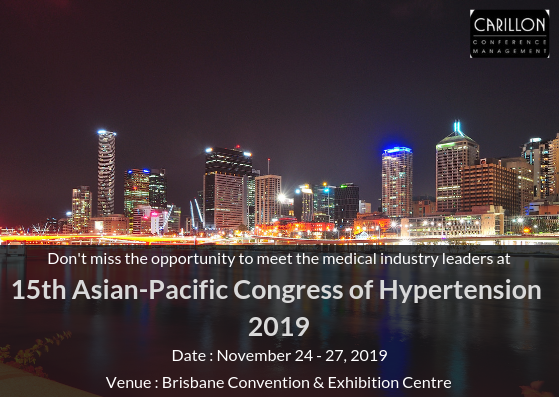 15th asian-pacific congress of hypertension 2019