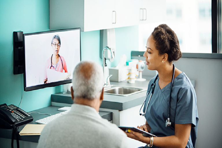 Telehealth links ALS patients to care groups, saving journey and restoring great of life