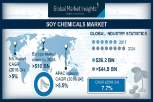 Soy Chemicals Market to reach more than USD 44 billion by 2024