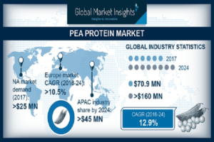 Pea Protein Market To Garner Sizeable Proceeds From Sport Supplement Sales Over 2018-2024, Rising Adoption Of Meat-Free Diet To Impel The Industry Growth