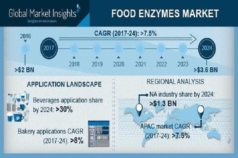 Food Enzymes Market To Perceive Substantial Growth During 2024