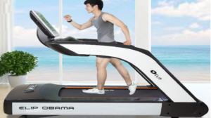 Exercises for weight loss on the electric treadmill
