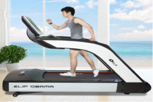 Exercises for weight loss on the electric treadmill