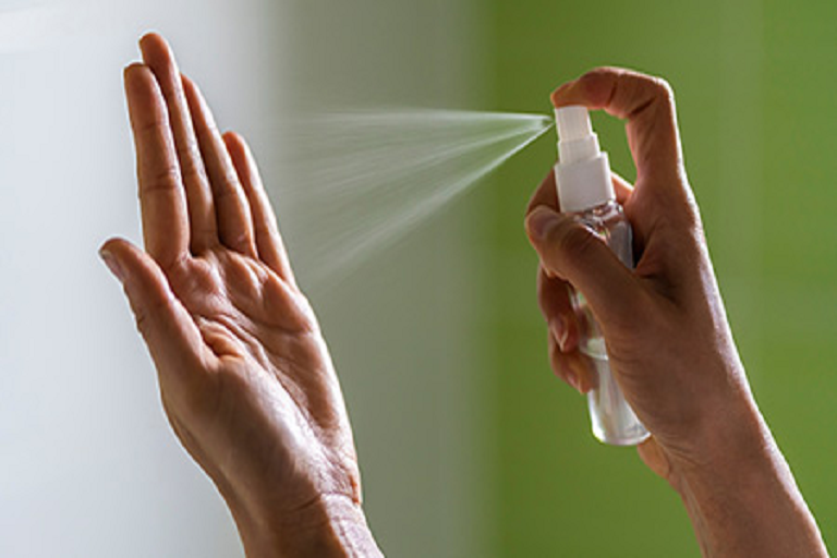 hand sanitizer spray